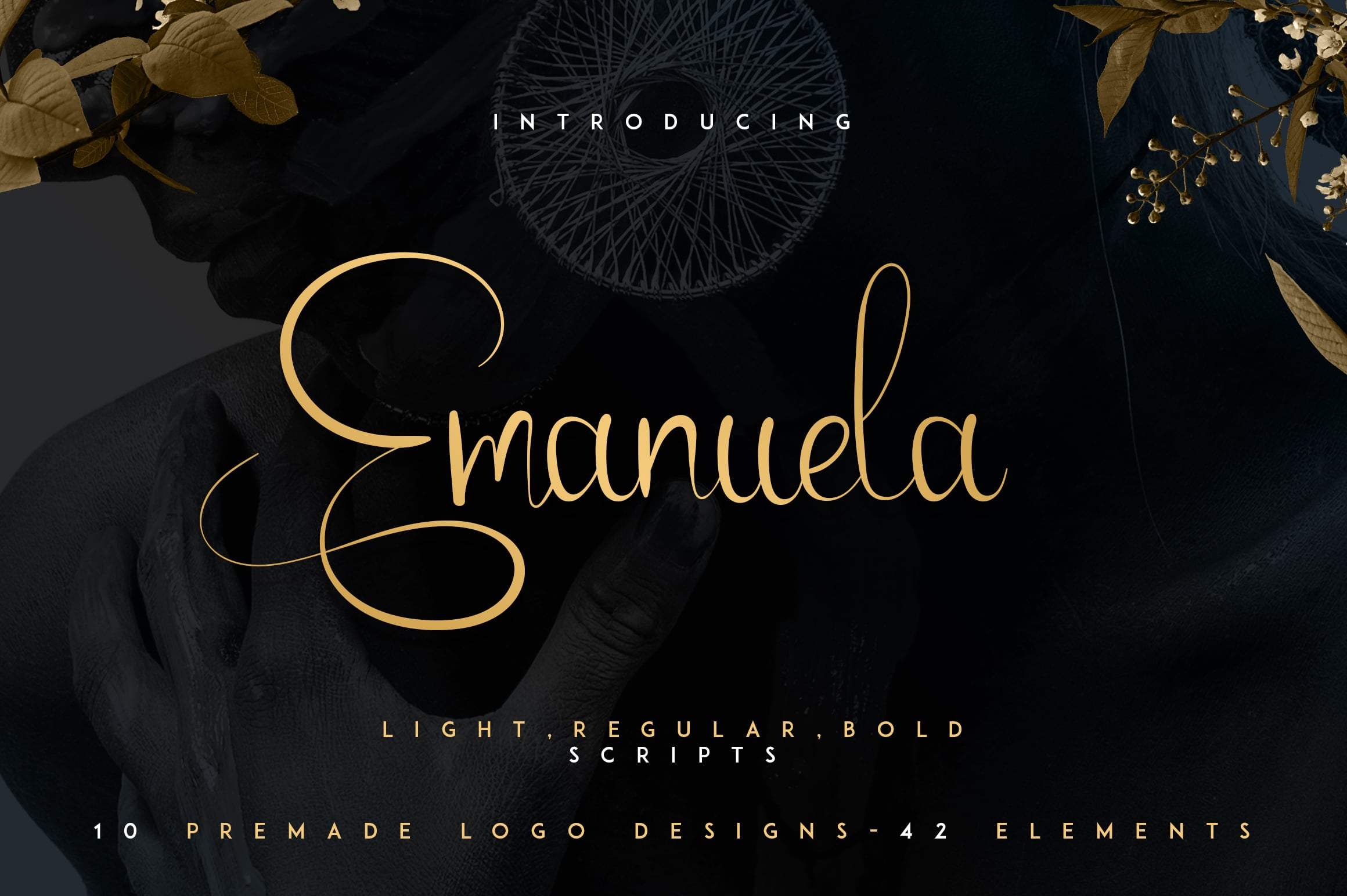 The main (title) image of Emanuela Typeface.
