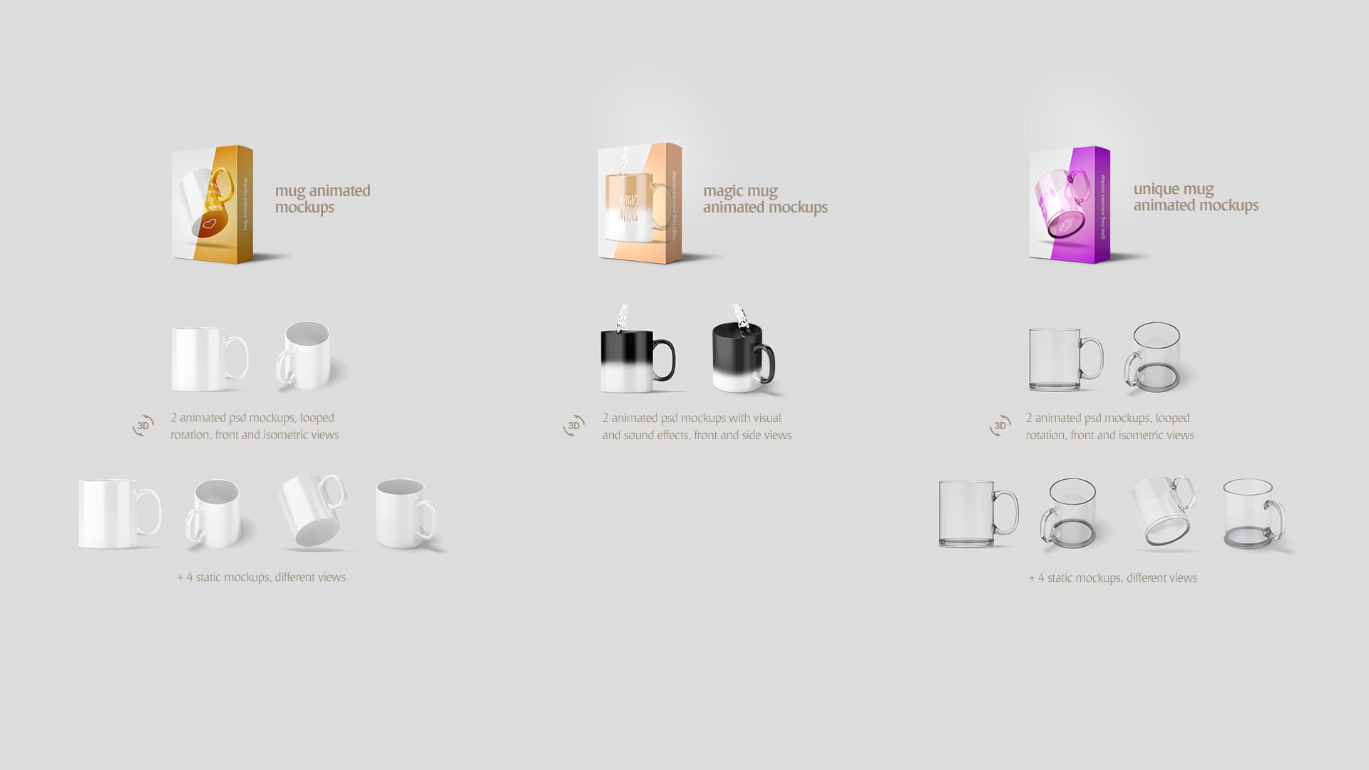 Download Mug Animated Mockups Bundle - Master Bundles