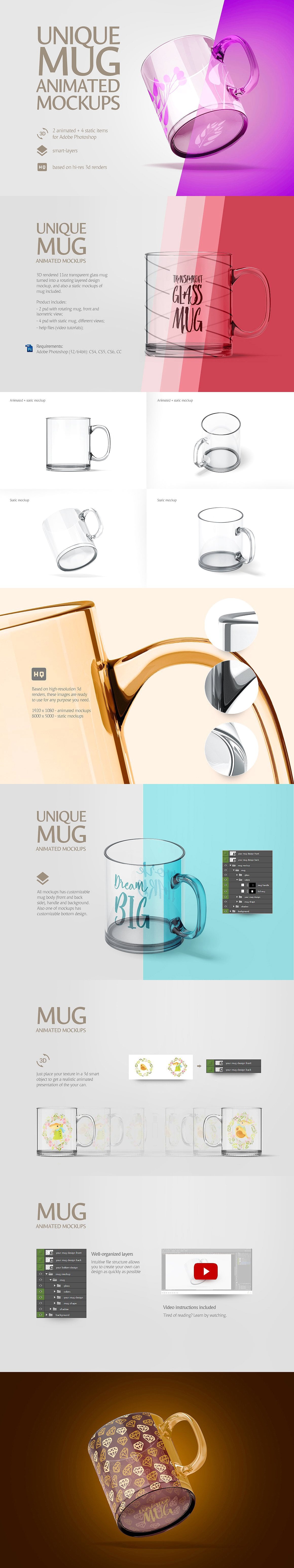 Mug Animated Mockups Bundle