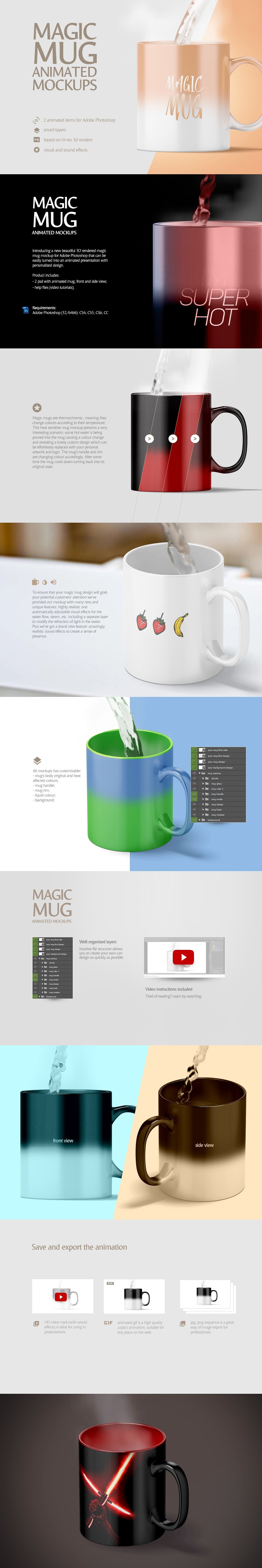 Mug Animated Mockups Bundle