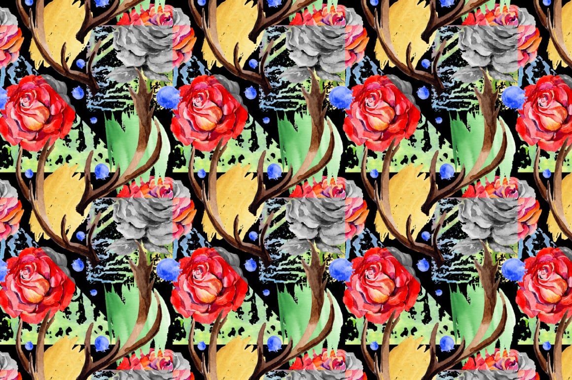 Interesting roses design background.