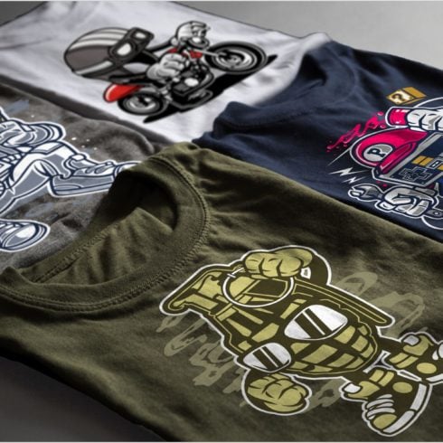 T-shirt Designs with Cartoon Concept cover image.