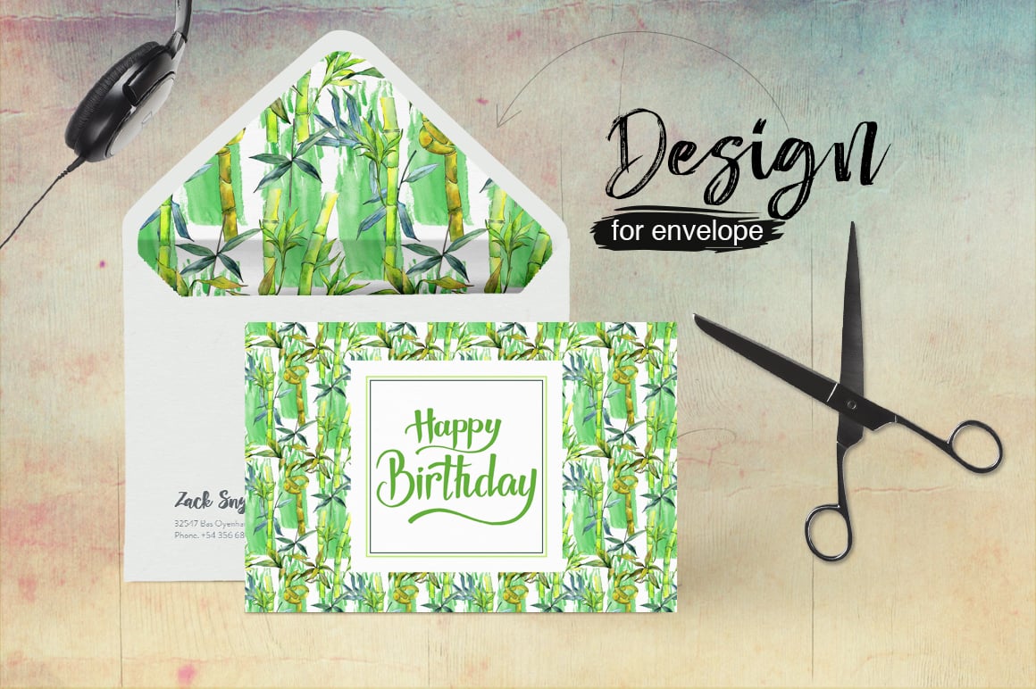 This print is versatile. It can be used for postcards as well, and even stylize the envelope.