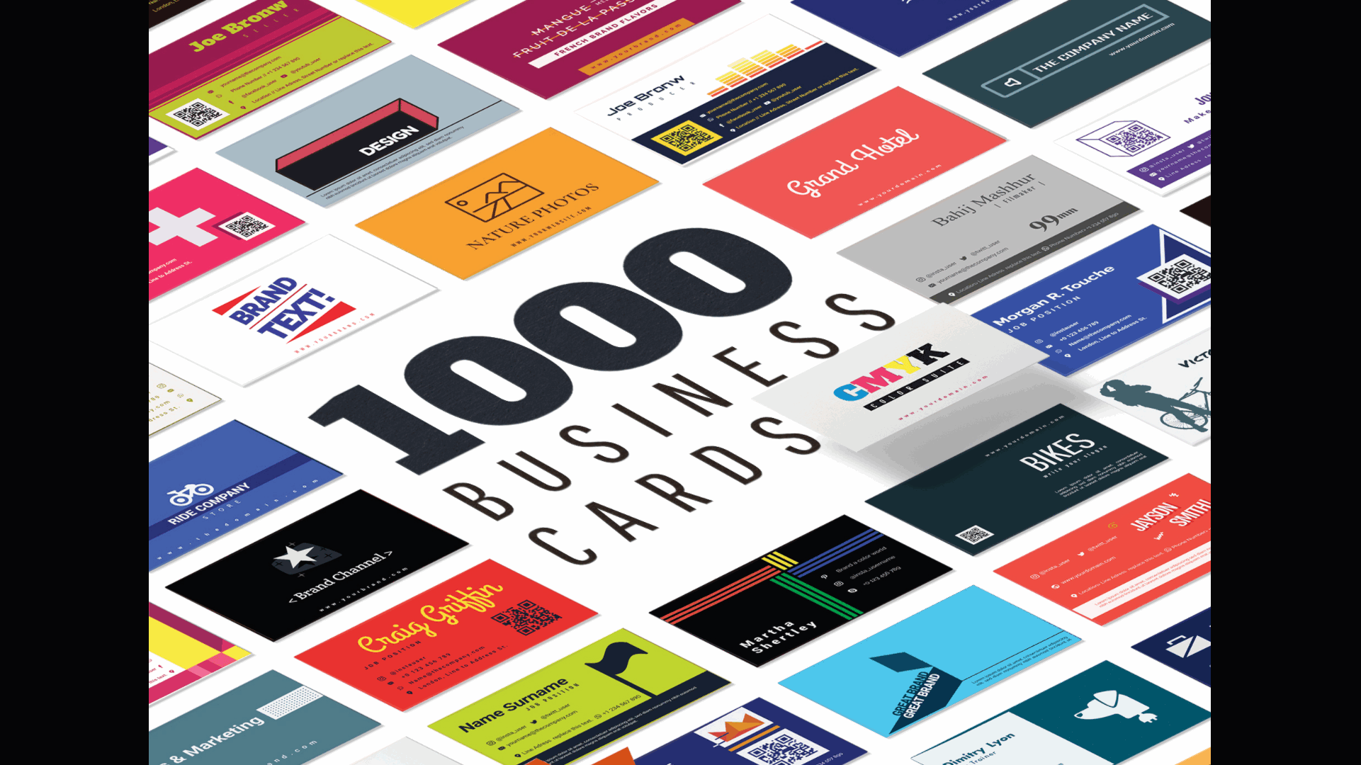 1000 Business Card Templates Pack.