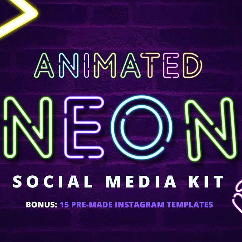 Neon Social Media Kit + Bonus – only $19