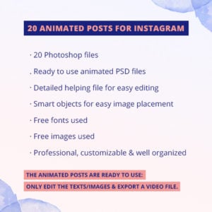 ANIMATED Instagram Posts – Bold Edition – MasterBundles