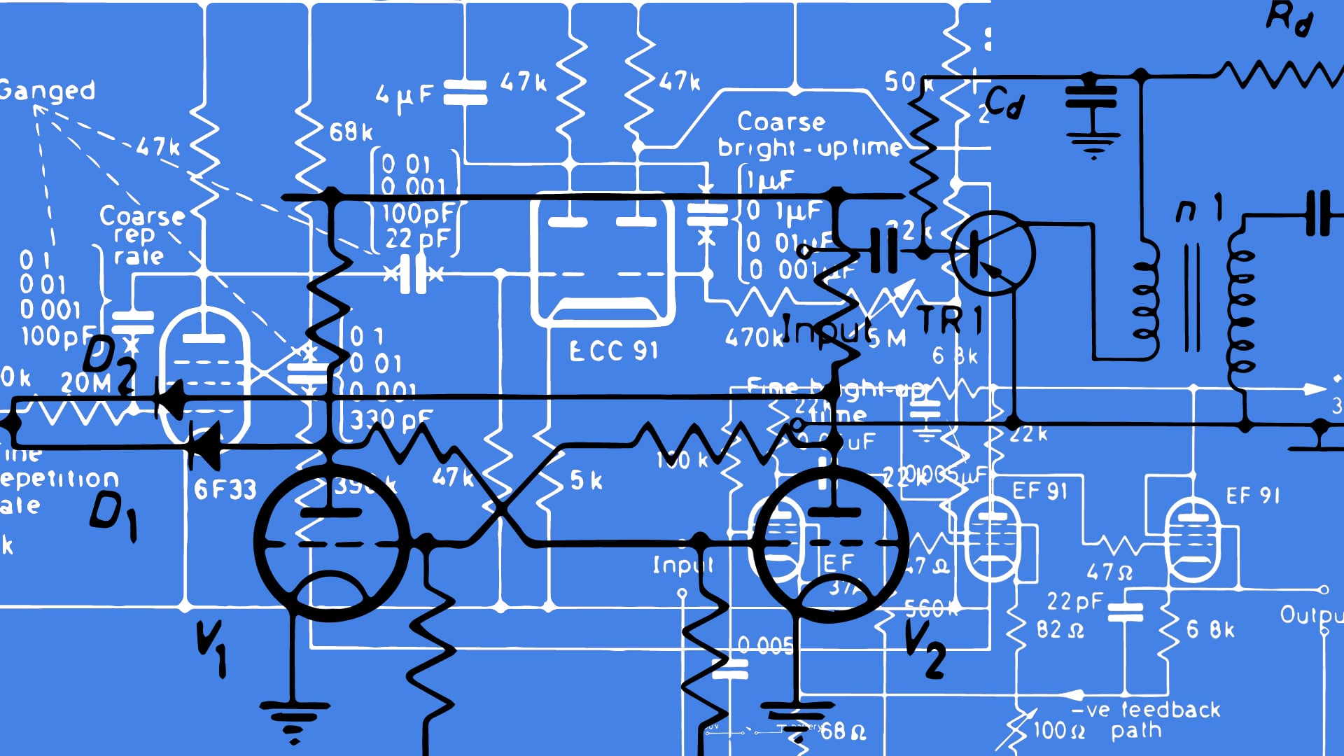 Vintage Electrical Circuits Illustrations