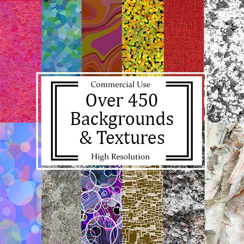 450 Textures in 23 Different Categories main cover.