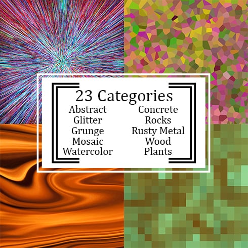 450 Textures in 23 Different Categories cover image.