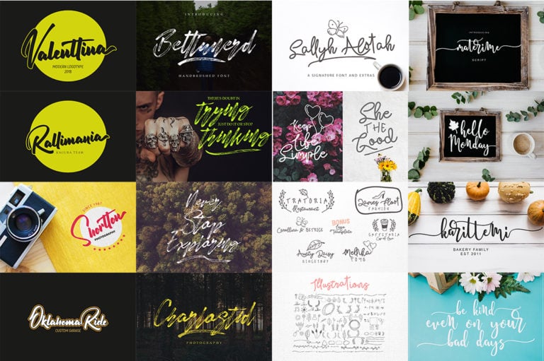 Stylish Calligraphy Fonts - 156 Fonts of 62 Typefaces – MasterBundles