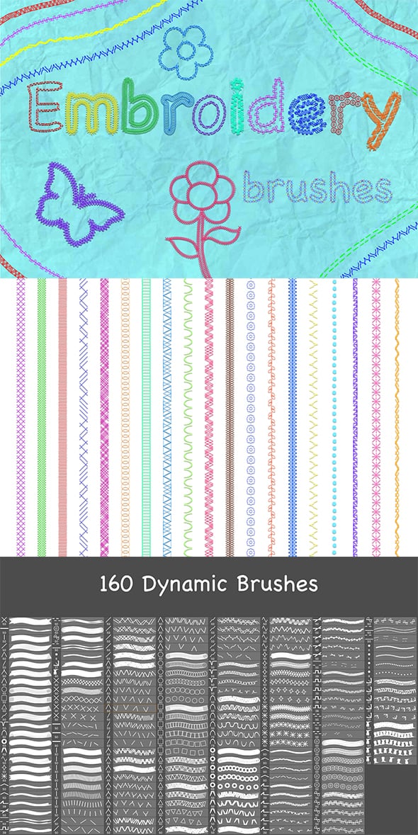 embroidery brushes