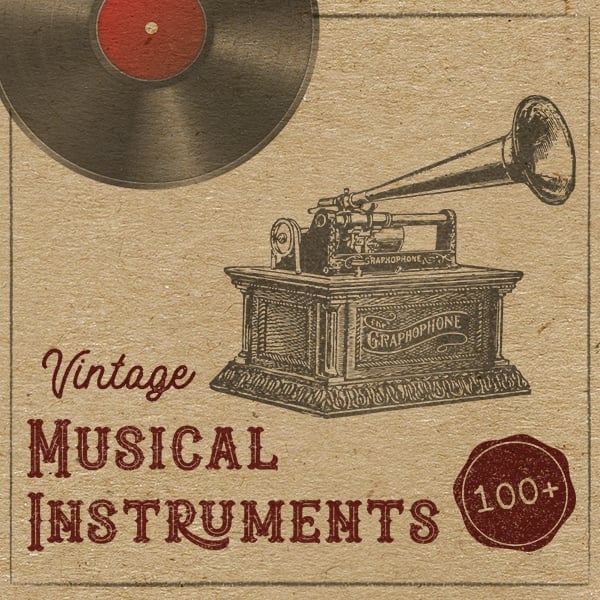 Vintage Music Instruments main cover.