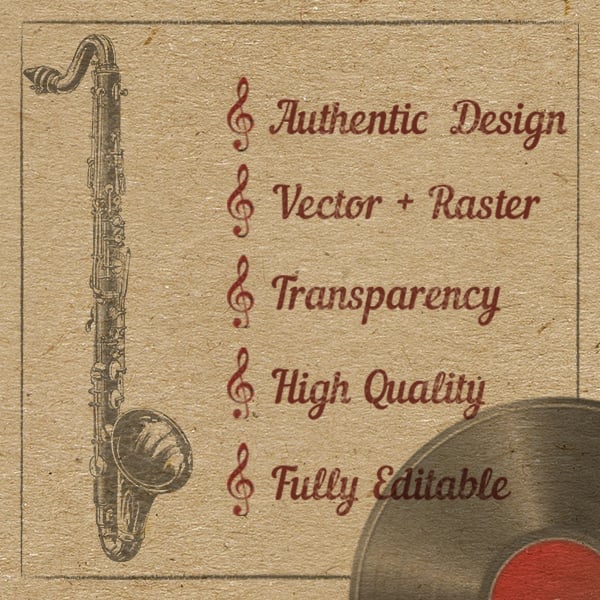 Vintage Music Instruments cover image.