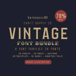 Retrocycles Vintage Font + Bonus Illustrations