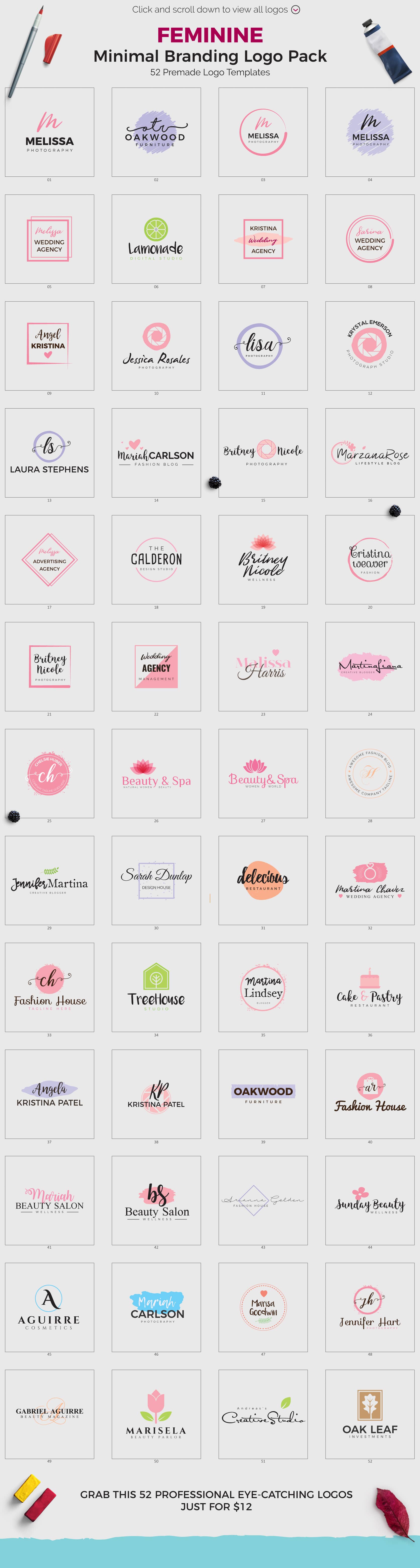 Girly Logos Design