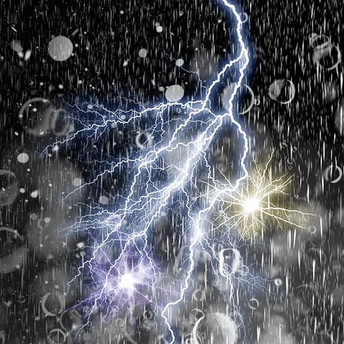 Overlays: Rain, Snow, Lightning cover image.