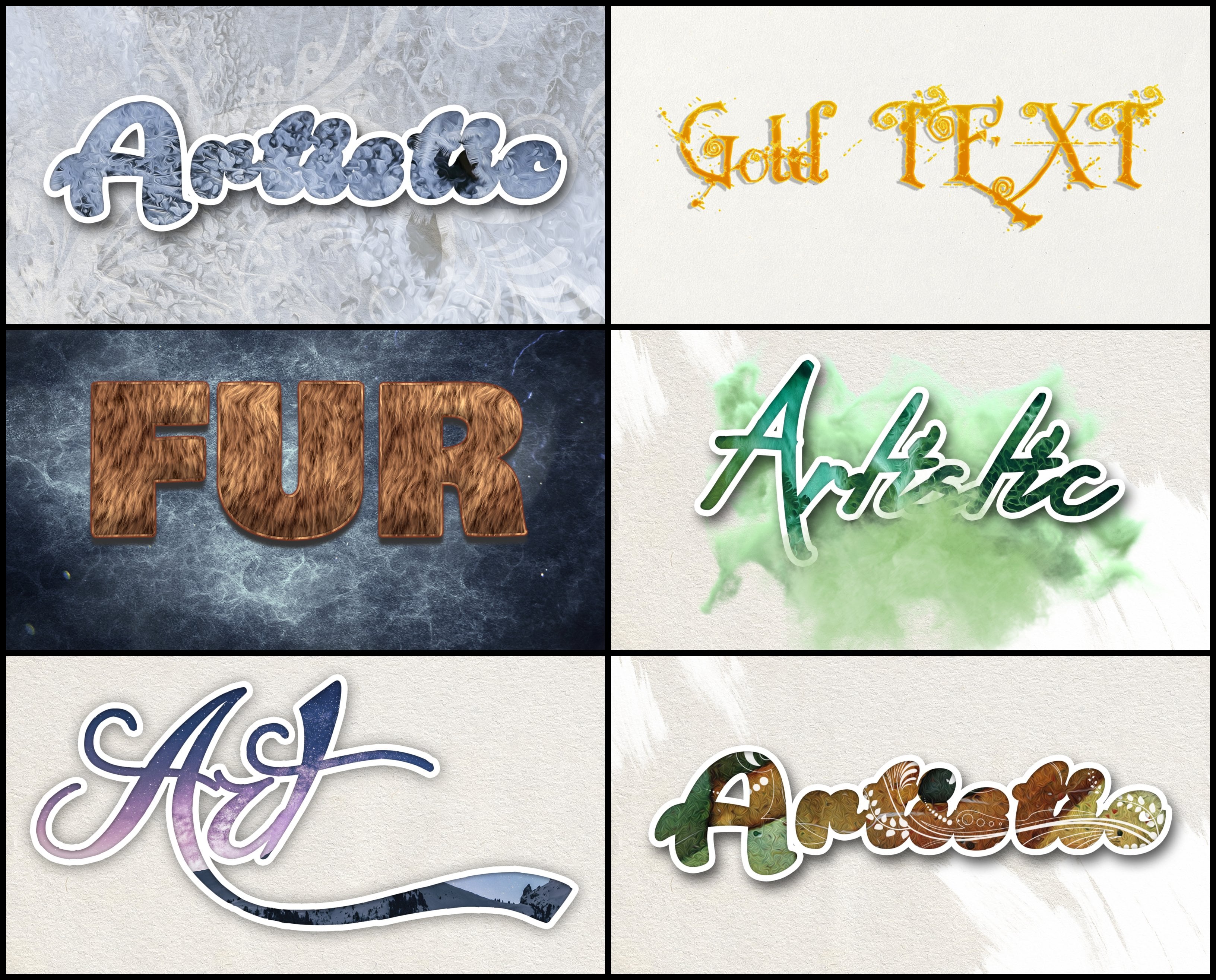 Photoshop Elements Text Effects 40 Different Styles Master Bundles 4924