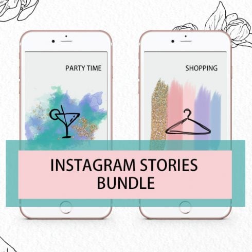 Yoga Instagram Templates: 33 Posts, 20 Stories + 6 Instagram Highlight Icons