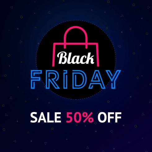 Cyber Monday Neon Sign Free Vector