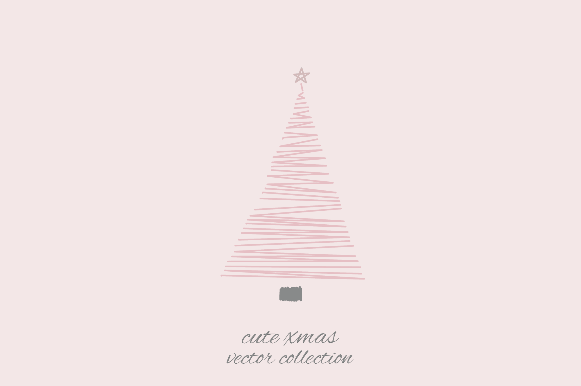 Creative pink Christmas tree.