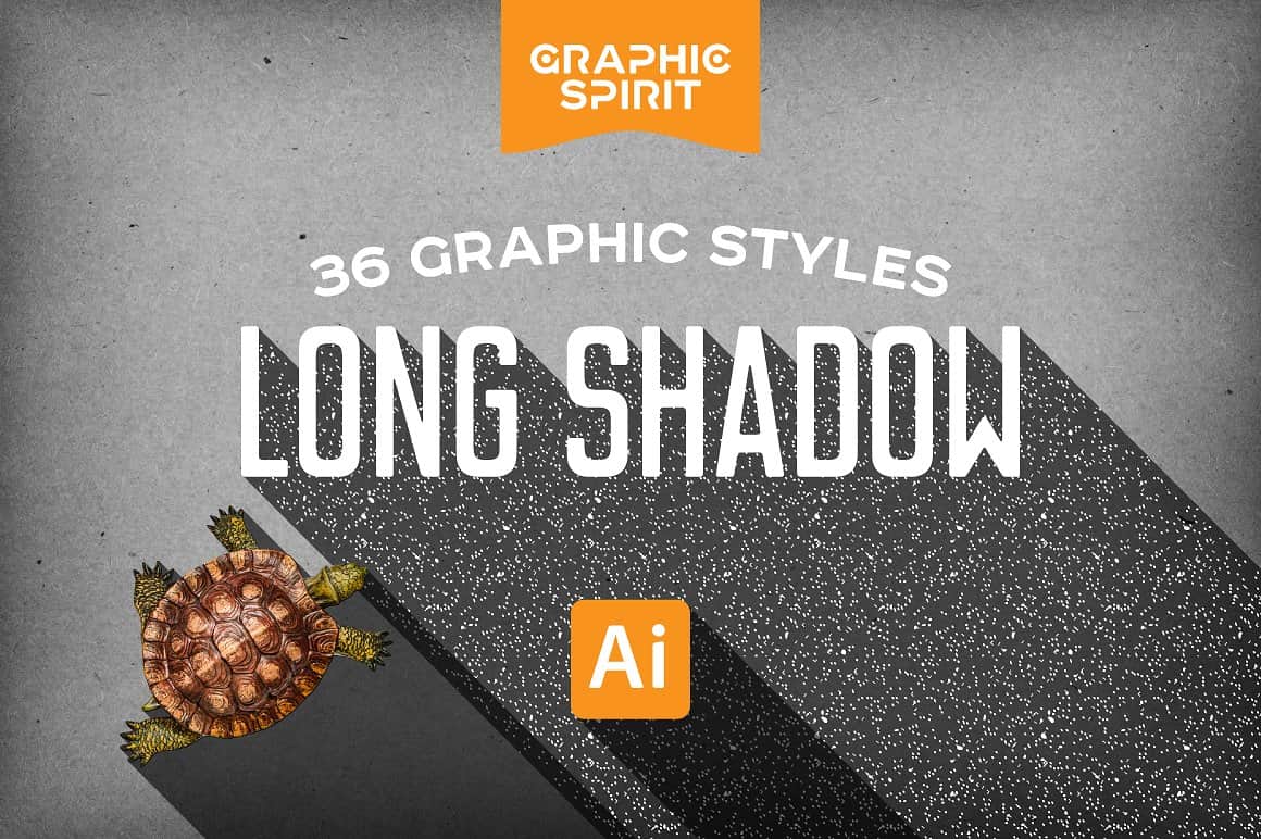 download long shadow styles for illustrator