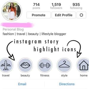 A set of 18 cute covers for trending Instagram stories | MasterBundles