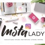 Pink Instagram Feed Canva Templates - only $6
