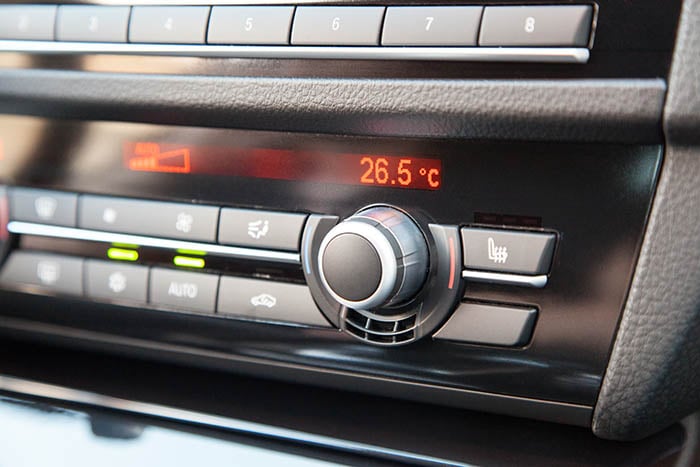 Climate control in a modern car