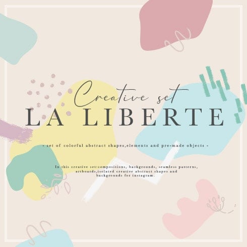 La Liberte Creative Set (Abstract Fashion Illustrations) – $15