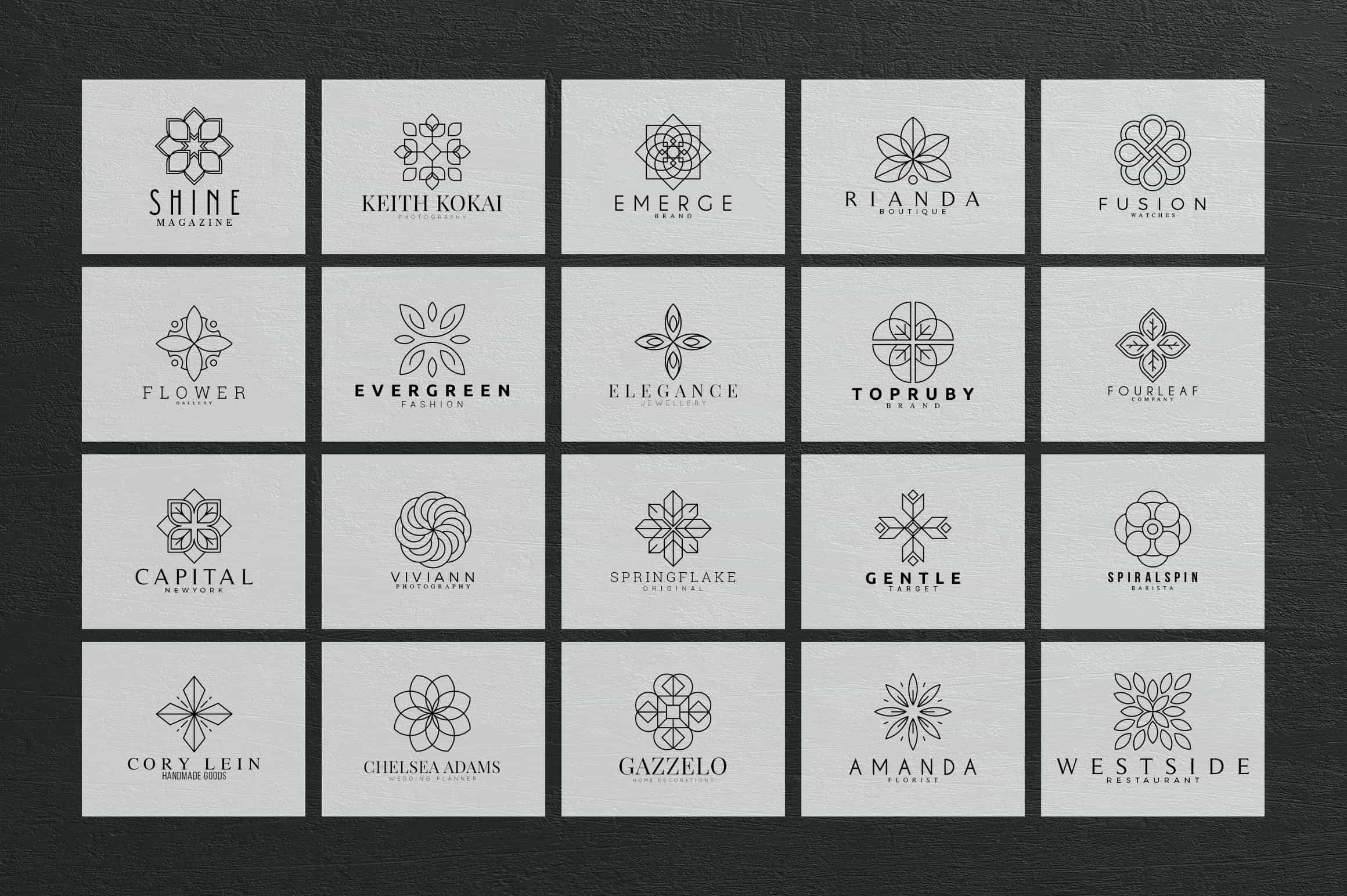 Mega Bundle - 600 Logo Templates - $29 - Master Bundles