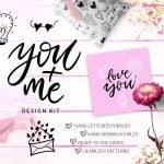 Cute Valentine’s Day Set Patterns, Elements and JPEG Files