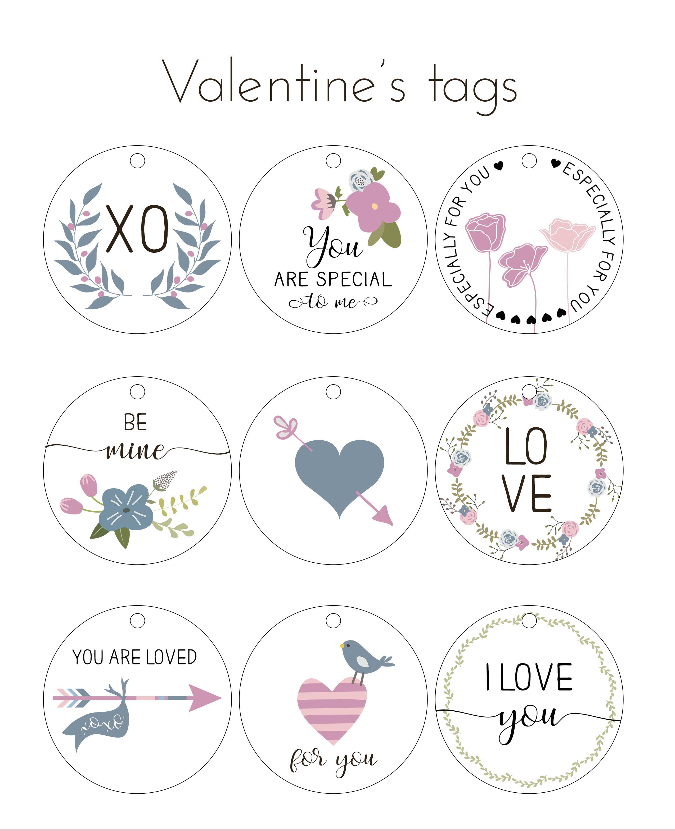 Free Printable Valentine S Day Tags 0 Masterbundles