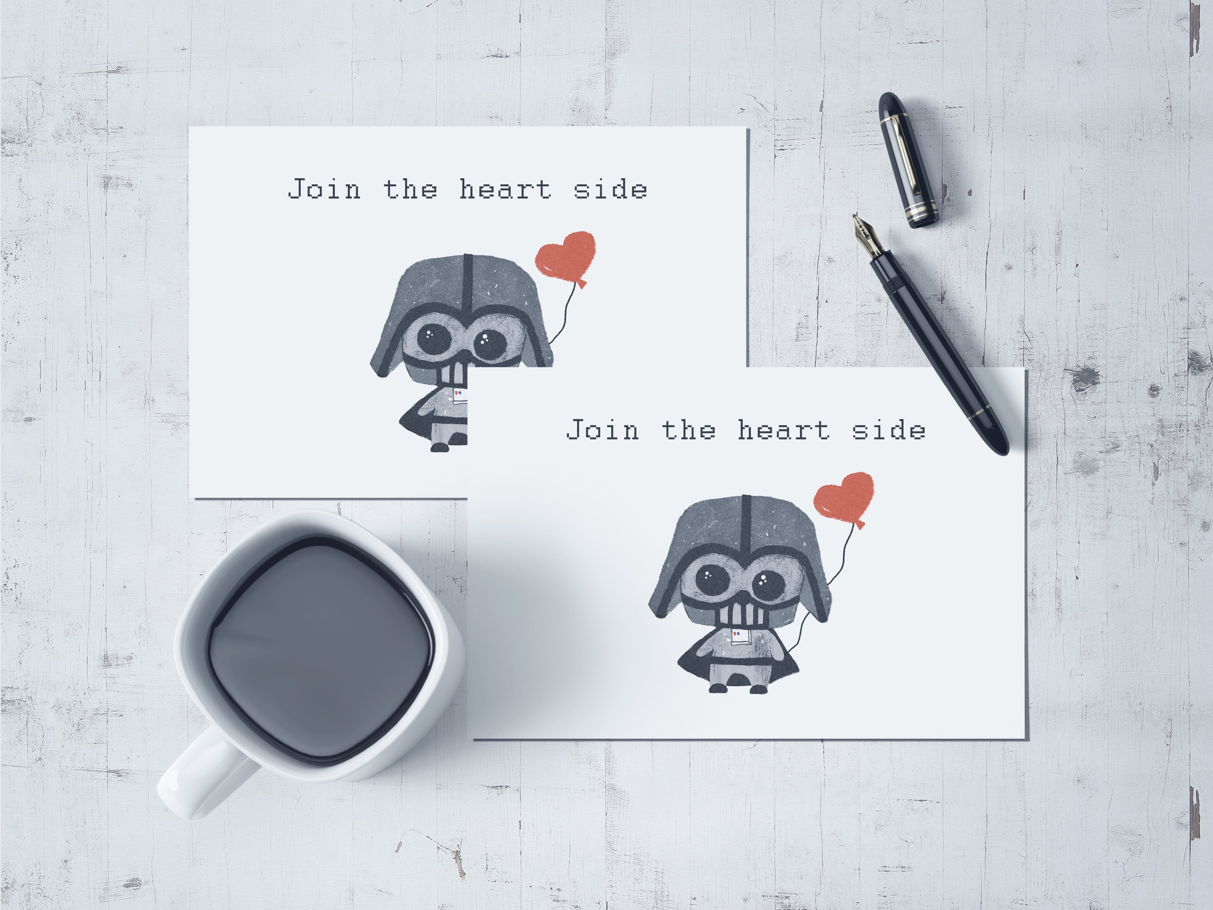 PRINTABLE Darth Vader Valentine card [Star Wars]