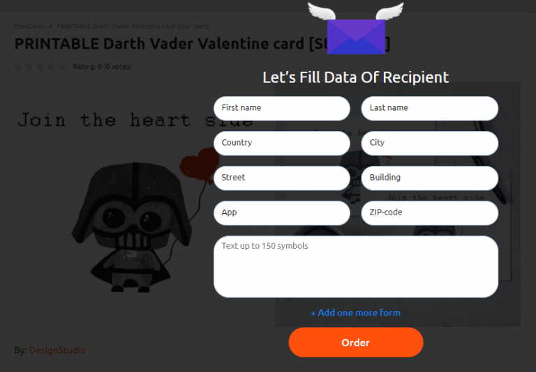 PRINTABLE Darth Vader Valentine card [Star Wars] – MasterBundles