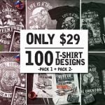 Top 6 Custom Typography T-Shirt Designs Bundle