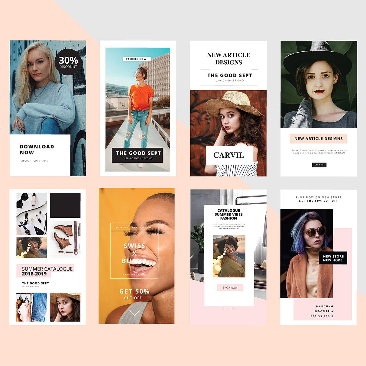 Animation Instagram Stories and PowerPoint Templates cover image.