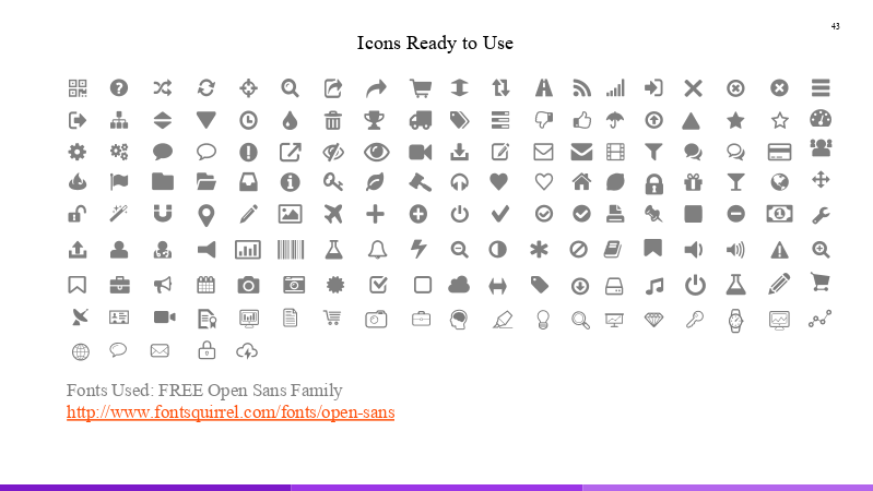 Icons ready to use.