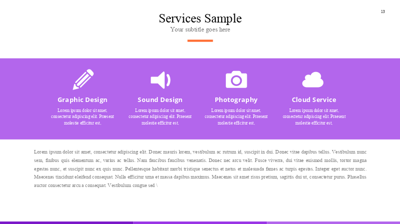 Nice slide for describing of your services.