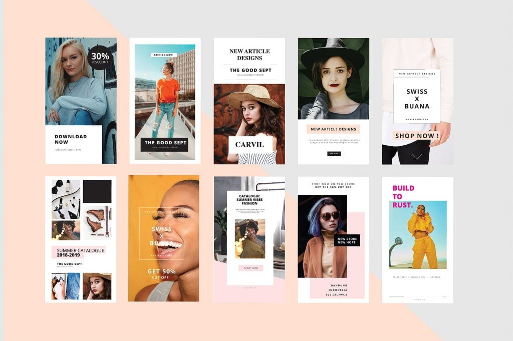 25 Animation Instagram Stories and PowerPoint Templates - Master Bundles
