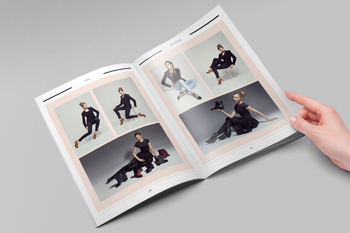 28 Page Indesign Photo Album Template 5 Master Bundles