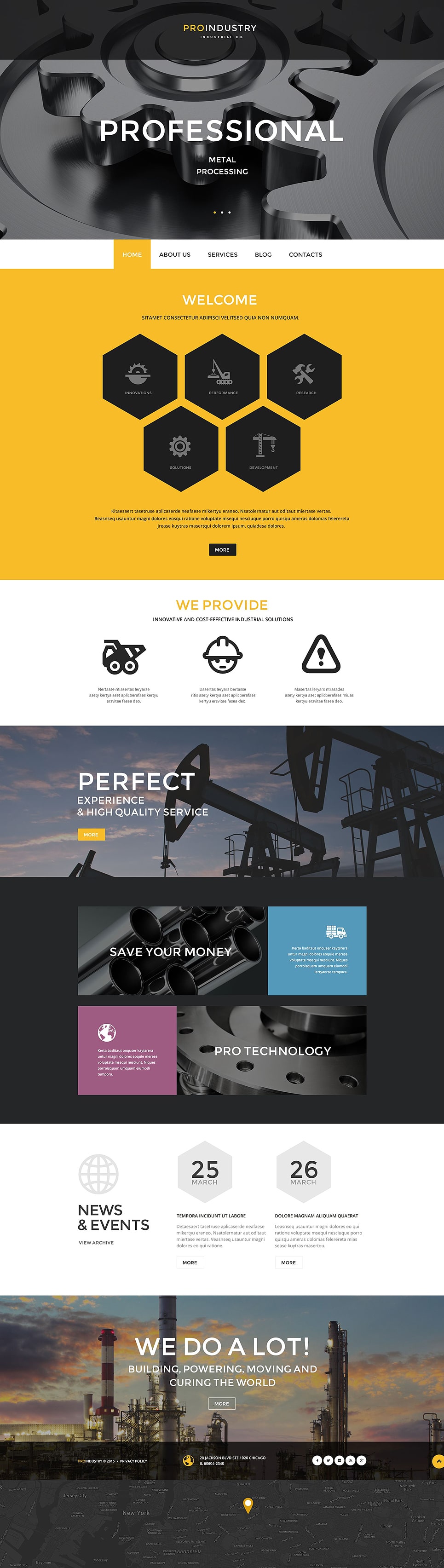 PRO Industry PSD Template