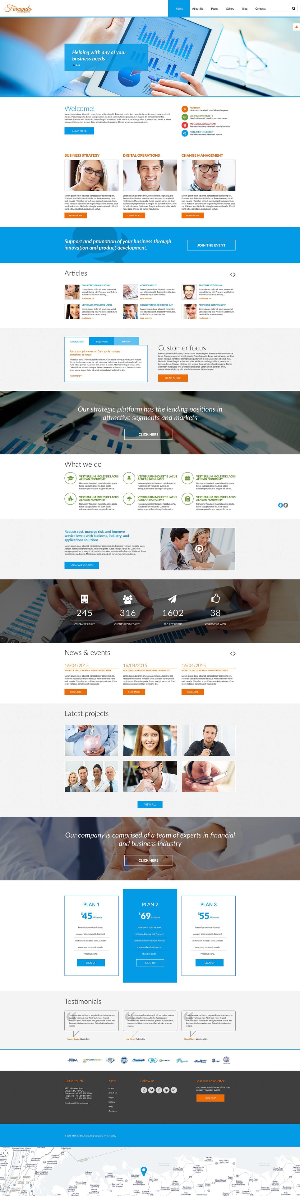 Corporate Consulting PSD Template