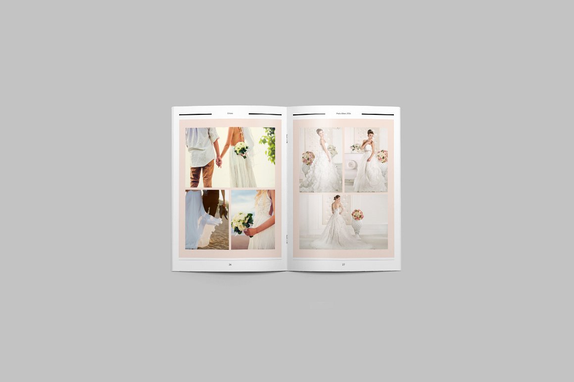 indesign photo album template