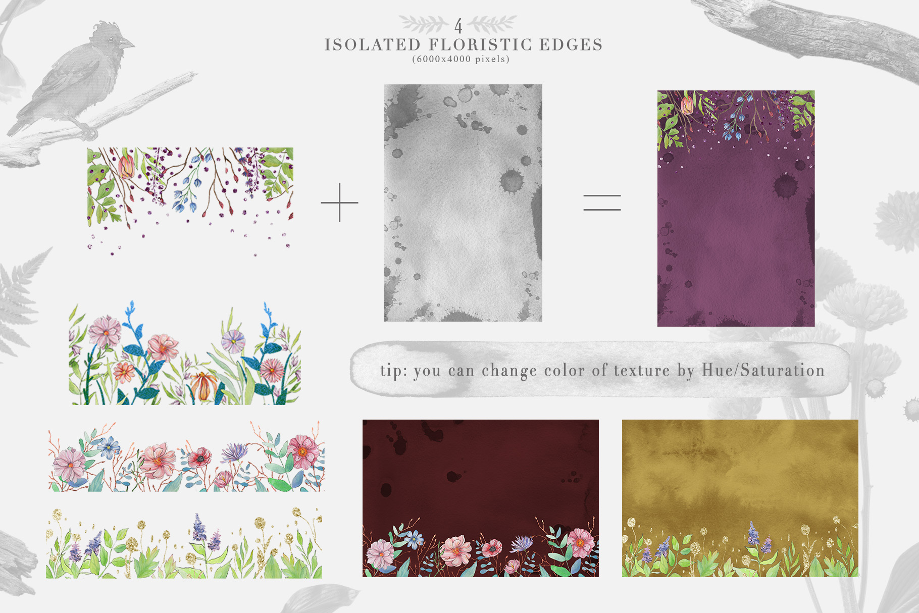 Spring Vibes: Hand-drawn Floral Elements. Spring Vibes: Hand-drawn Floral Elements.