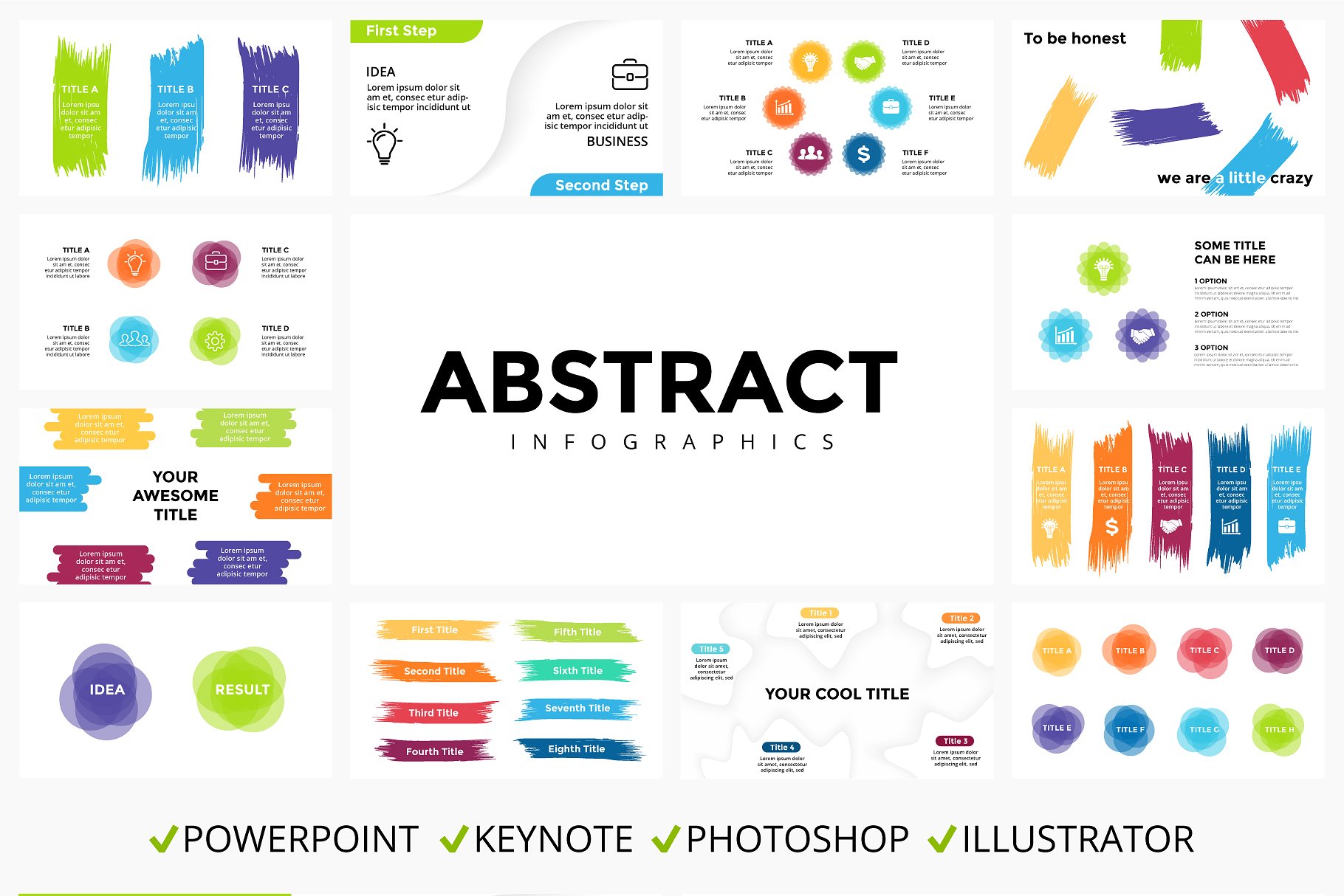 Abstract Infographic Templates - MasterBundles