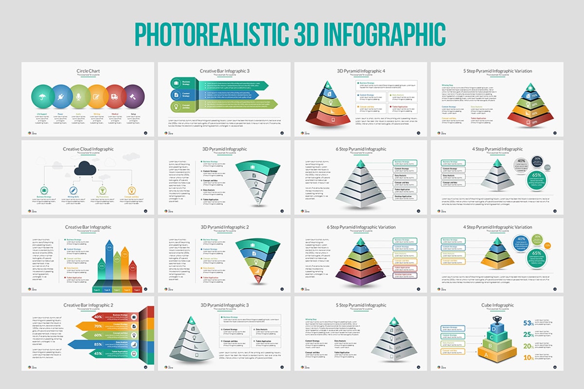 Photorealistic 3D infograpfics.