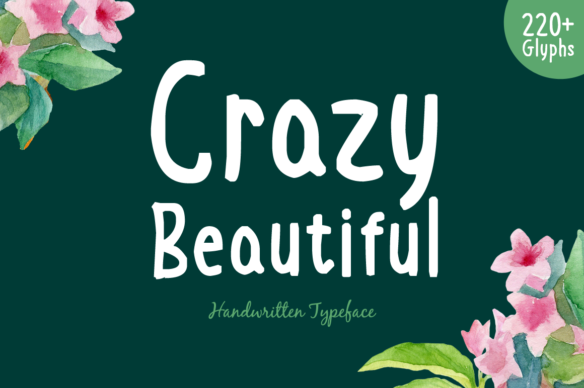 Crazy Beautiful handwritten font