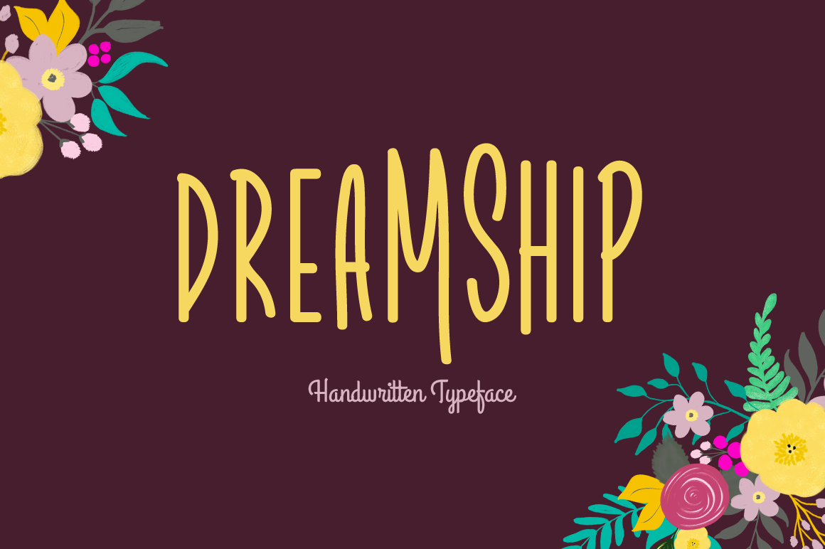 Dreamship handwritten font