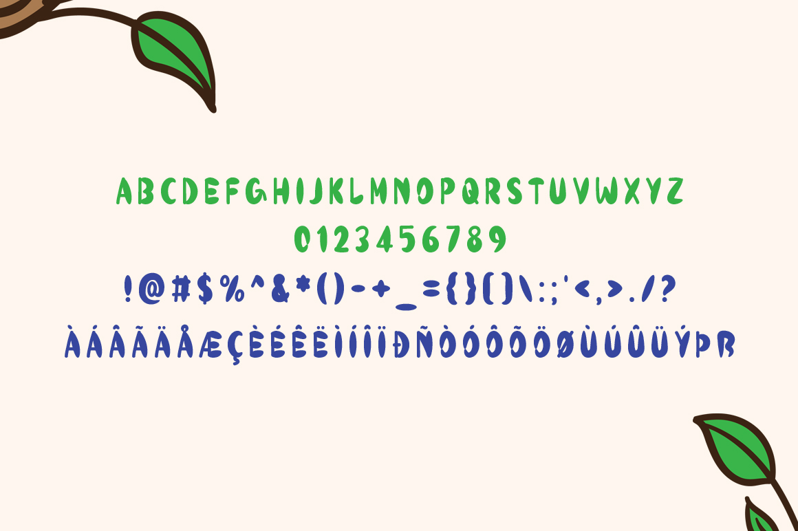 Easter Bird display font