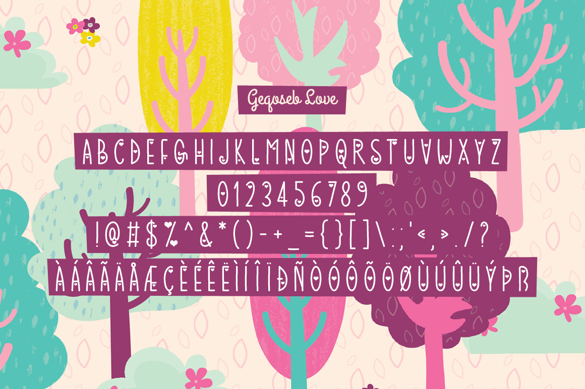 Geqoseb modern display font